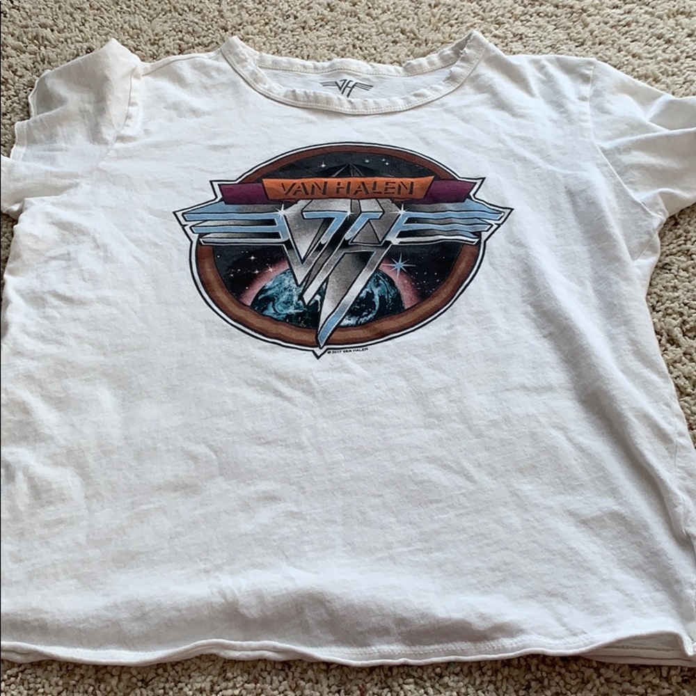 White Van Halen graphic tee